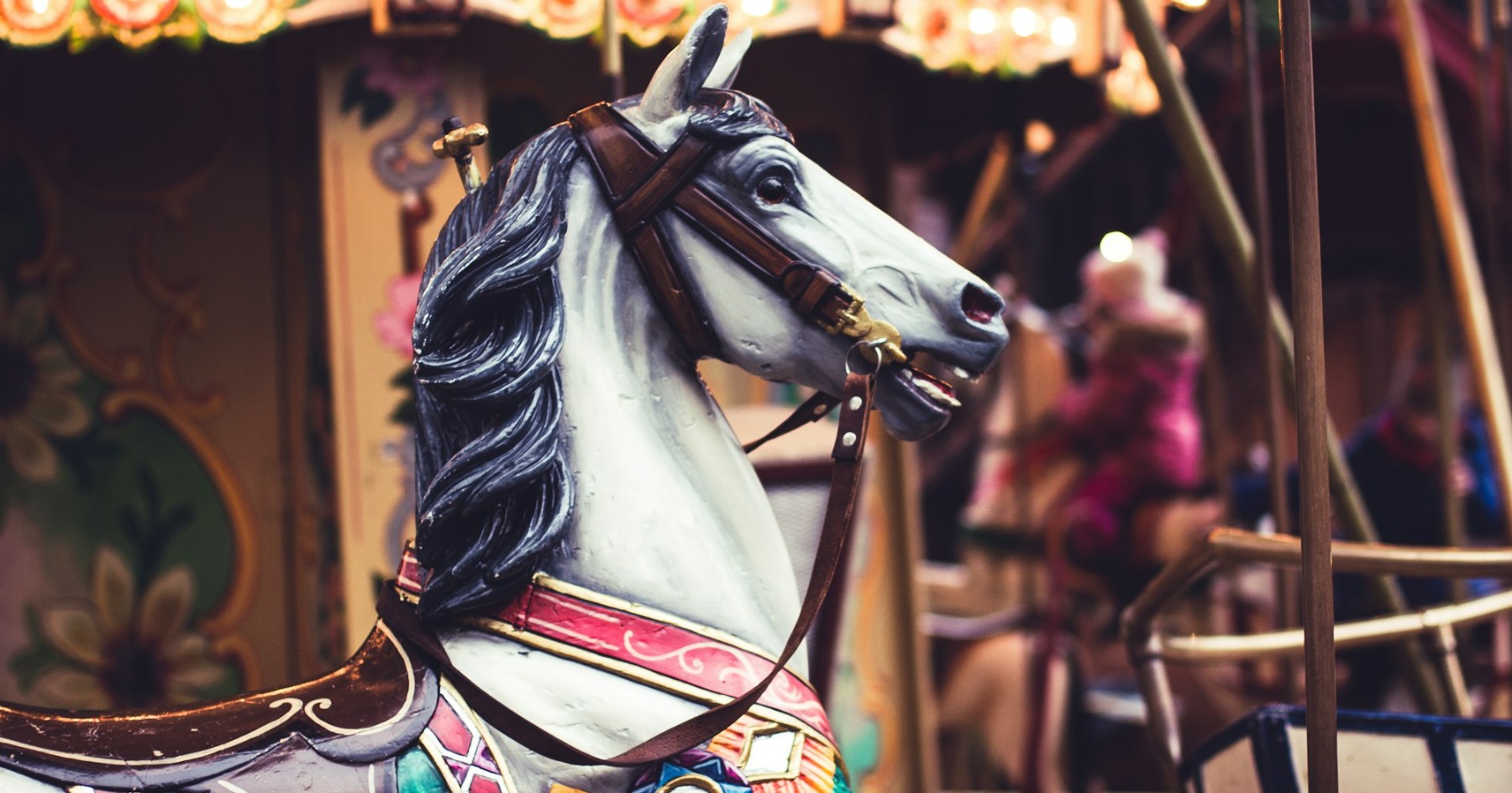 Carousel painted horse
